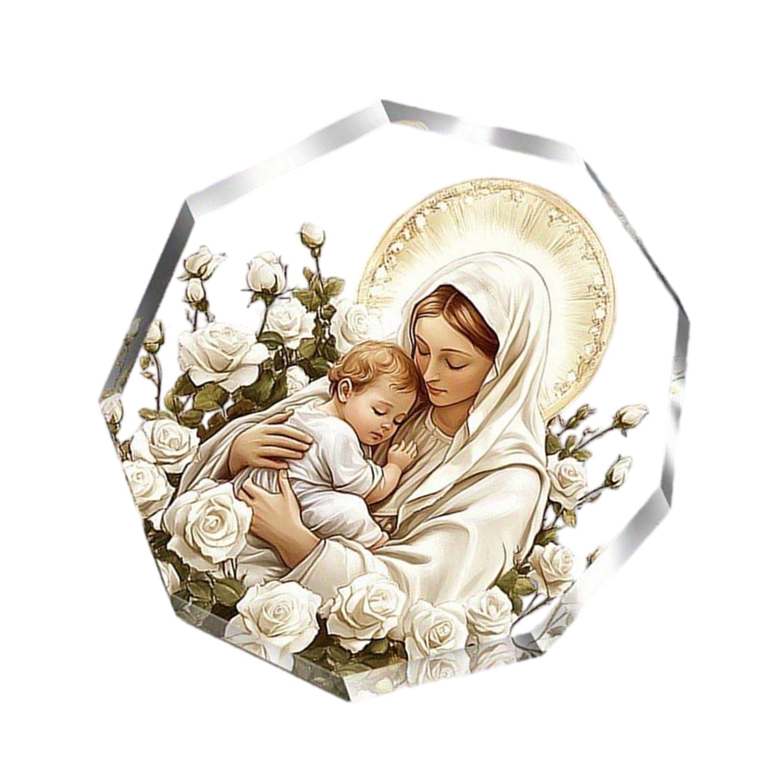 Limtula E Nativity Scen Ornament Nativity Scen Desktop Decorations Acrylic Th Birth Of Jesuses Decors Christians Religious Gift Christmas Ornament