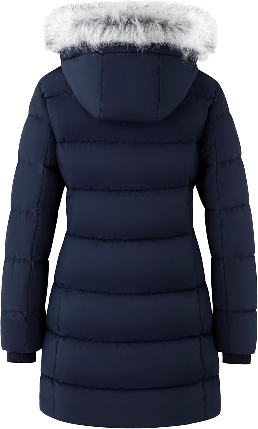 ZSHOW Women's Winter Coat Warm Quilted Thigh-Length Puffer Jacket with Removable Hood - Image 3