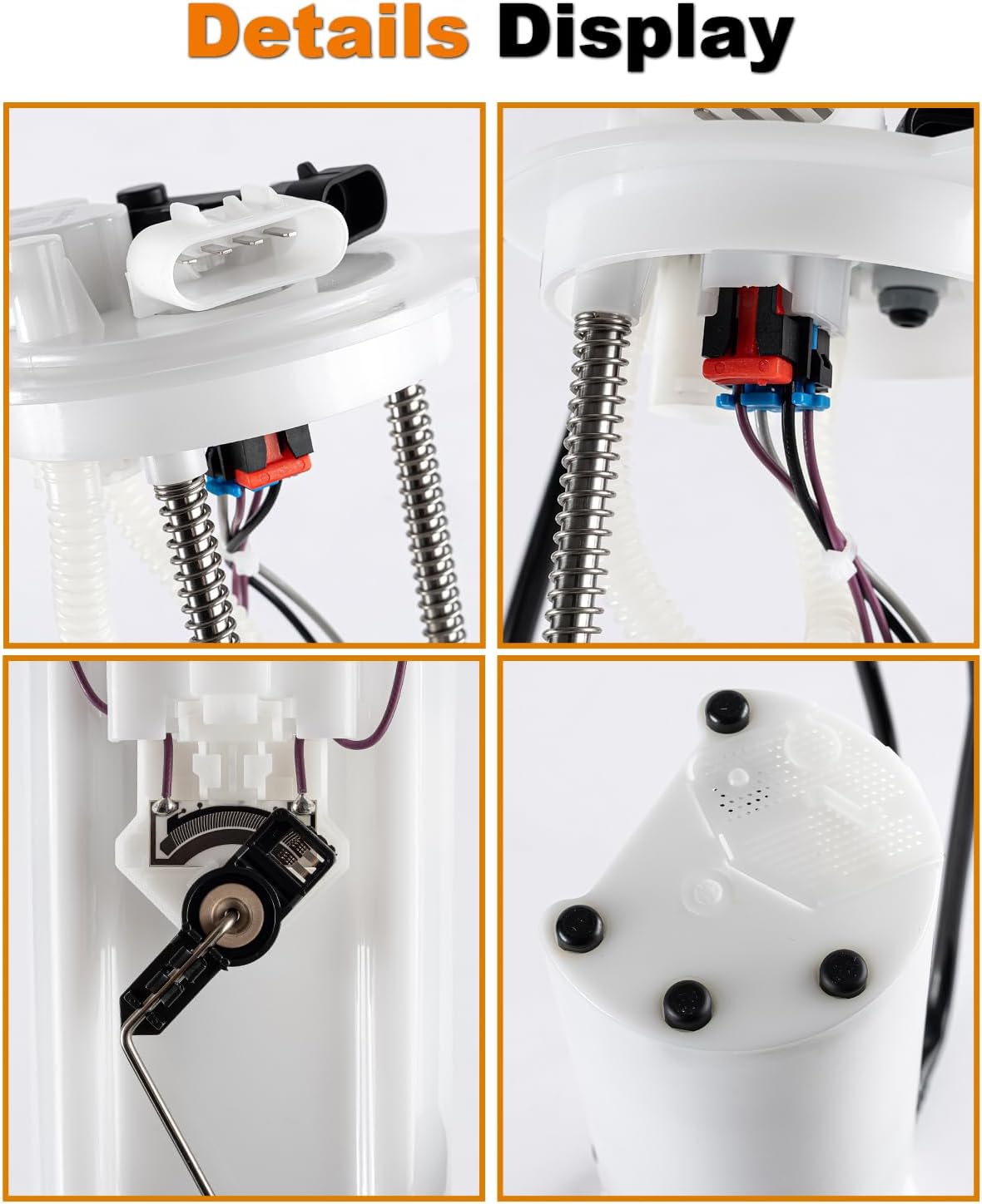 Fuel Pump Assembly Compatible with Chevy Cavalier Classic Malibu Oldsmobile & Alero Pontiac & Grand Am Sunfire 2000-2005 L4 V6 2.2L 2.4L 3.4L Replace E3507M VANBOL0058-A