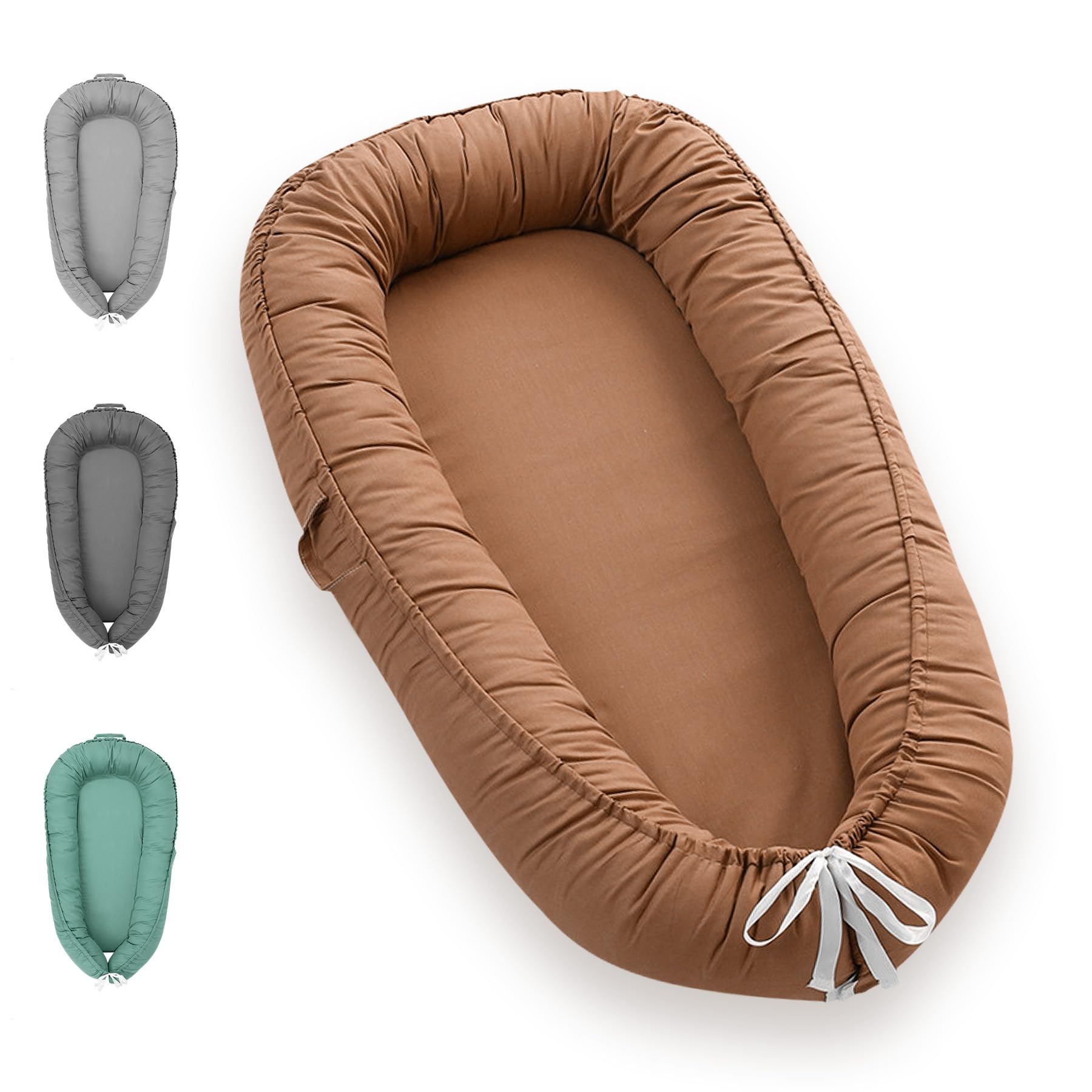 Funda para tumbona de bebé para recién nacidos, reversible, ajustable, suave, transpirable, lavable, portátil, para niños y niñas.