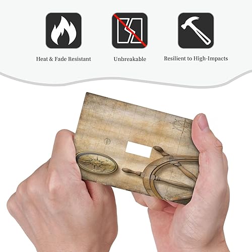 Vista 537 de Cubiertas decorativas de salida de estrella de mar playera, tablero de madera azul de concha de mar de 1 banda, decoración individual GFCI, placa