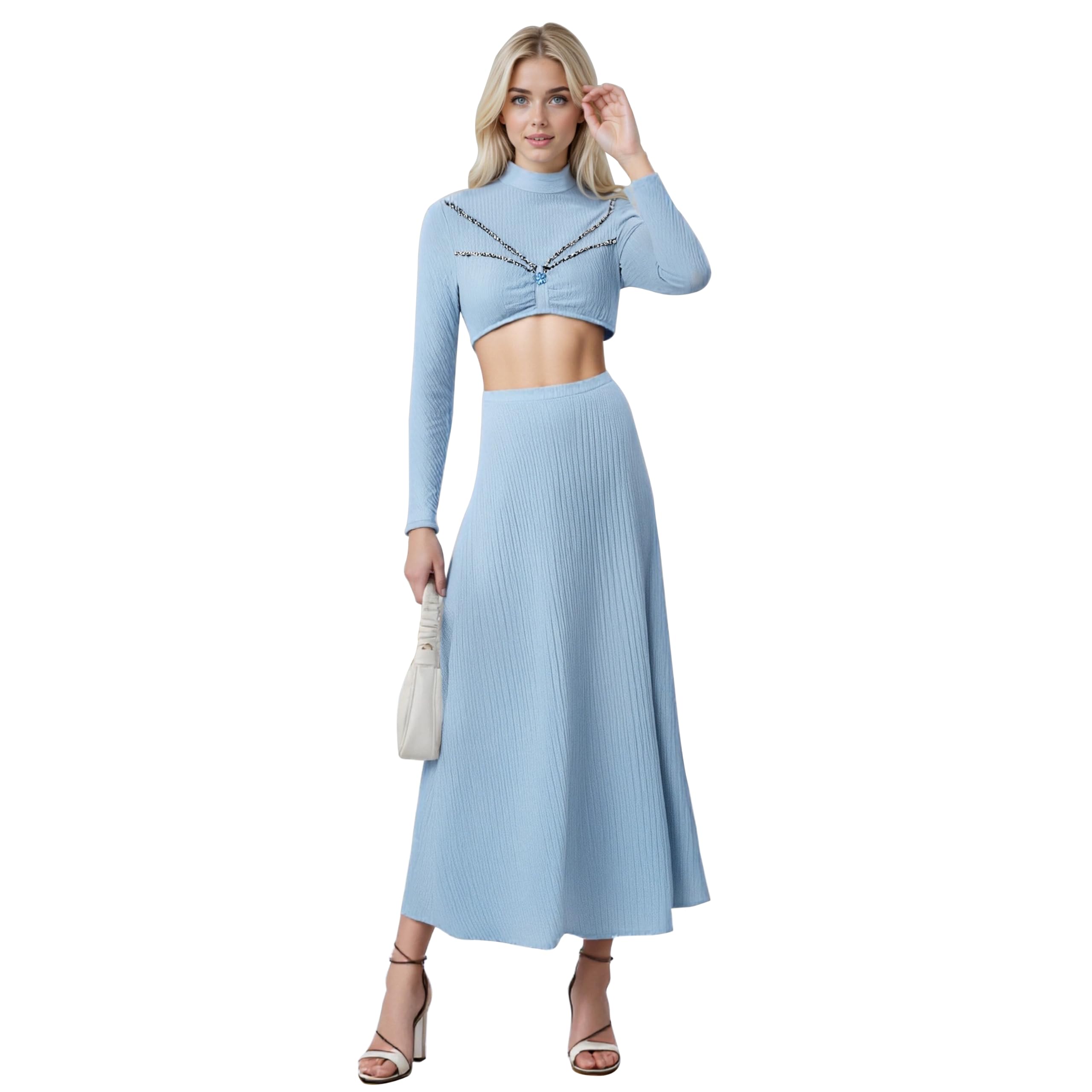 Voslett Women Padme Costume Padmé Amidala Blue Royal Gown Dress Halloween Carnival Space Themed Party Queen Outfit 2XL