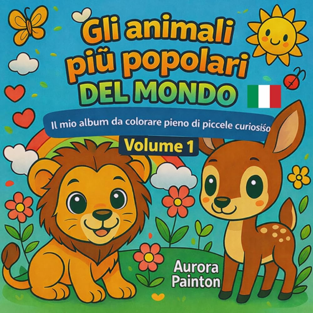 Gli animali più popolari del mondo: Il mio variopinto libro da colorare pieno di gocce di conoscenza (Il mio variopinto libro da colorare pieno di ... di scoperta per piccoli e grandi amanti d)