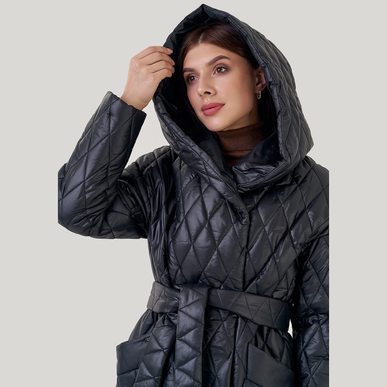 Generico Piumino Donna Senza Piumino Lungo con Cappuccio Ripiegabile Piumini Elegante Giacca Ripiegabile Donna Giacconi Invernali Taglie Grandi Cappotto Ultraleggero Giubbotti Imbottiti Giubbini
