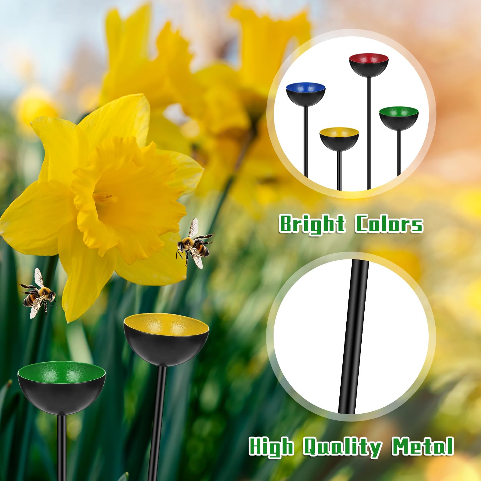 Keramisch Bijendrinkstation – Bloemvormig, Handgemaakt, 21 Cm – Voor Tuin, Balkon En Terras – Ideaal Voor Bijen En Vlinders