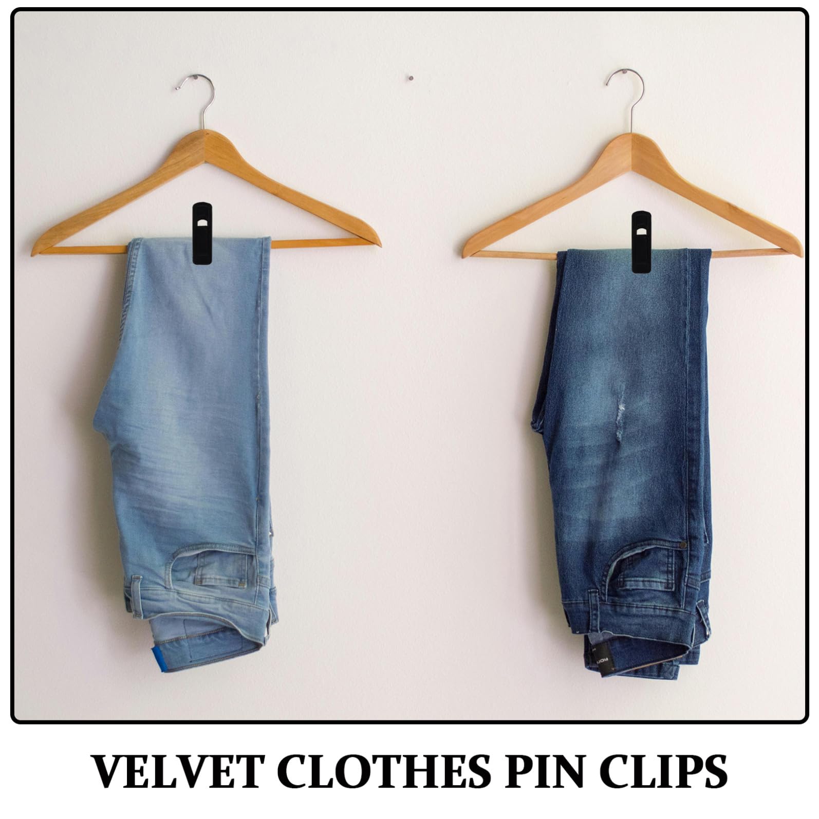 50 Pinzas de Terciopelo para Ropa Pequeñas Pinzas de Plástico Resistentes al Viento para Secado Interior y Exterior, Ideales para Faldas y Pantalones