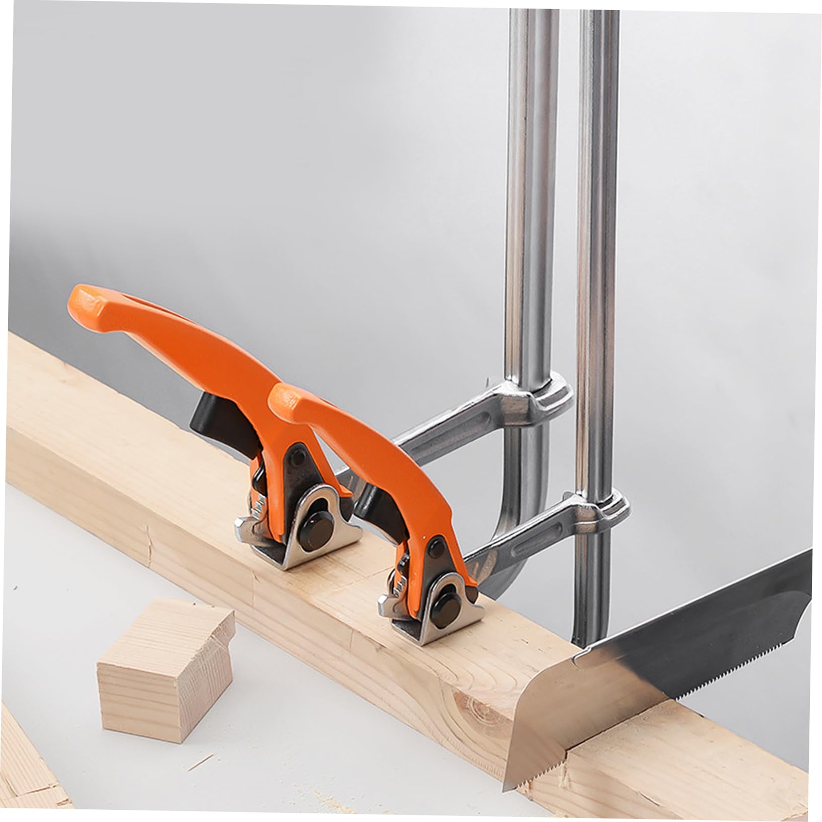 NUOBESTY Serrage-joint en F Travail du Bois, Pince Fixe Robuste en Acier au Carbone, Prise Confortable et Résistante à L’usure pour Bricolage et Menuiserie Couleur Aléatoire