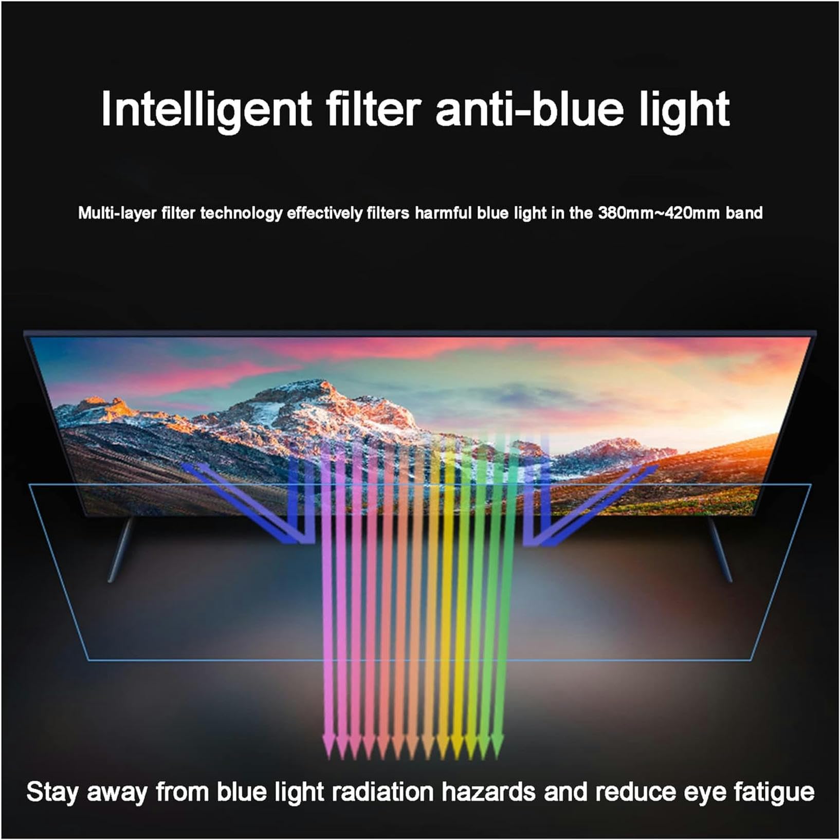 Pellicola Protettiva Opaca Antiriflesso Per Schermo Tv, Antigraffio/Anti Luce Blu, Allevia L'Affaticamento Degli Occhi Per Lcd, Led, Oled, Qled, 4K Hdtv / 55 Pollici 1211X682 Mm, 48 Pollici 1056X596