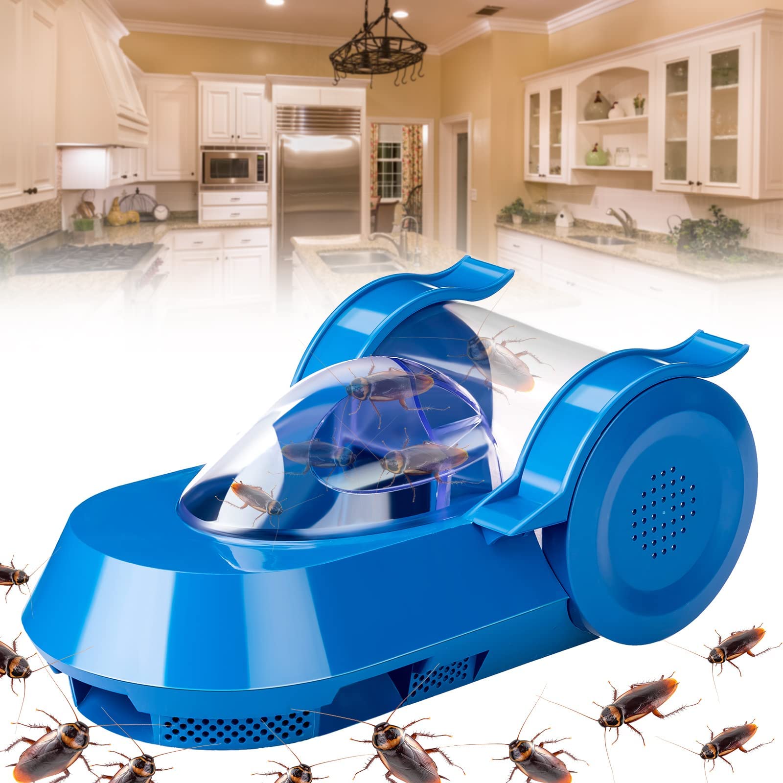KASTWAVE Catch Cockroaches Cockroach Trap Roach Killer Indoor Trap for Roach, Ants, Spiders, Bugs, Beetles, Crickets