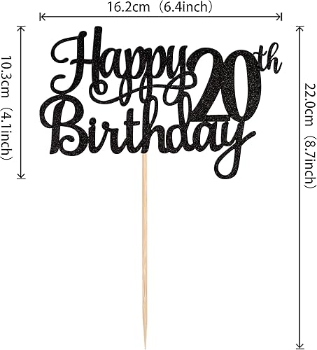 Miniatura 10 de 1 pieza de decoración de pastel de feliz cumpleaños 80 con purpurina y saludos a 80 años, selección de pasteles de 80 años, decoración fabulosa para