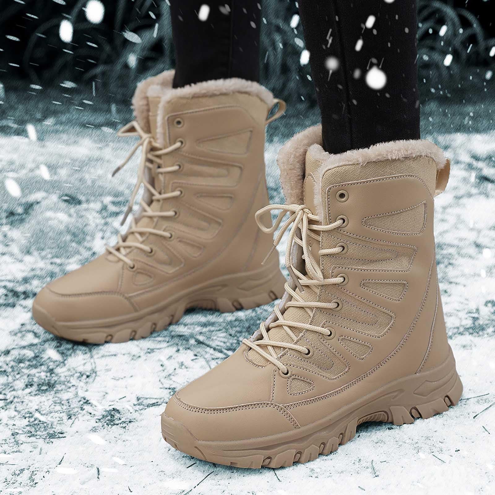 Stivali Donna Imbottiti 2026 Invernali Isolanti Foderati Antiscivolo Per Esterni, Clima Freddo, Termici, Comodi, Suola Di Trazione Pelle Scarpe Uomo Stivaletti