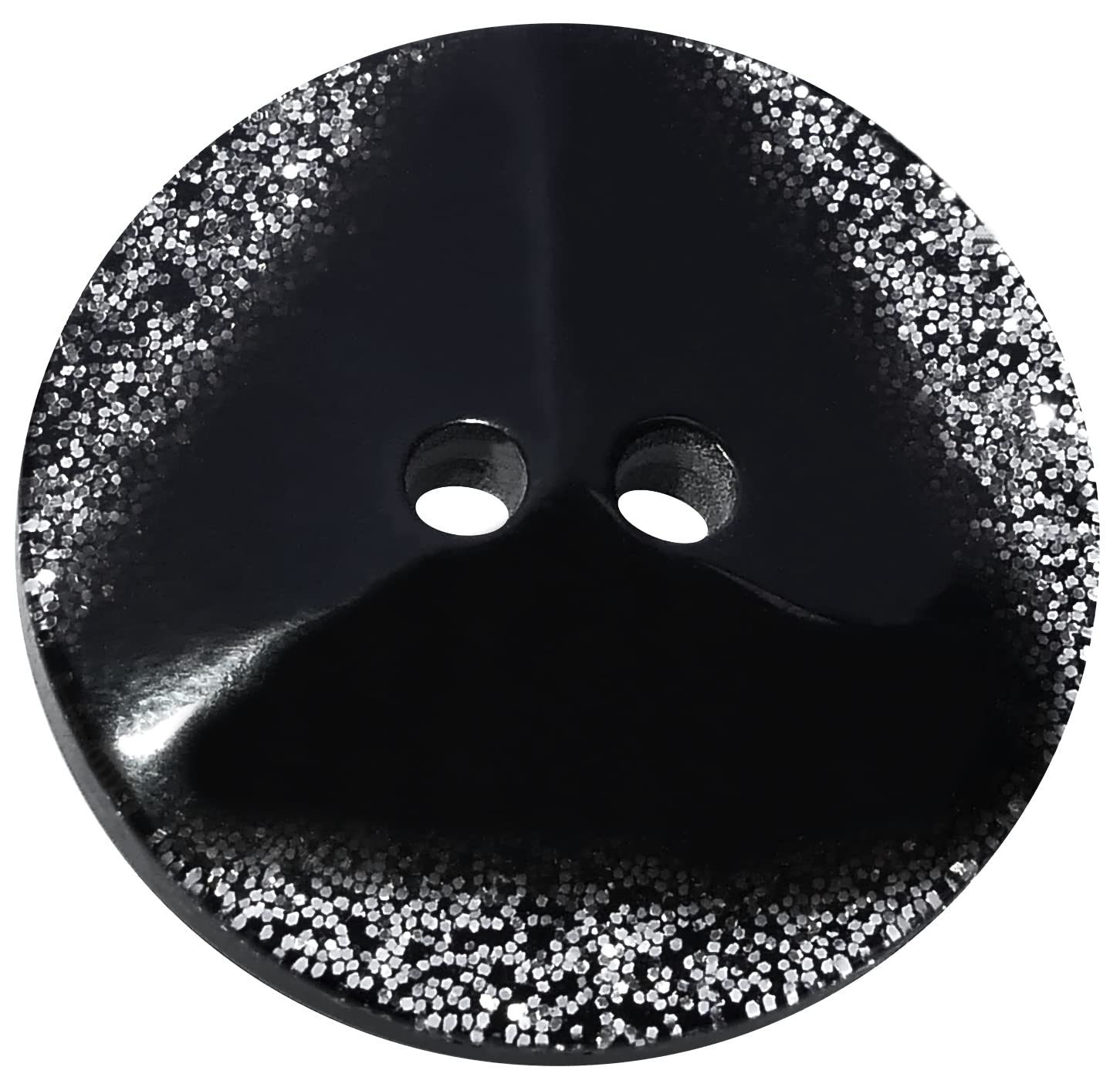 Lot 10 Boutons Noirs Ronds 20mm - 4 Trous - Plastique Pour Vêtements, Tricot Et Décoration