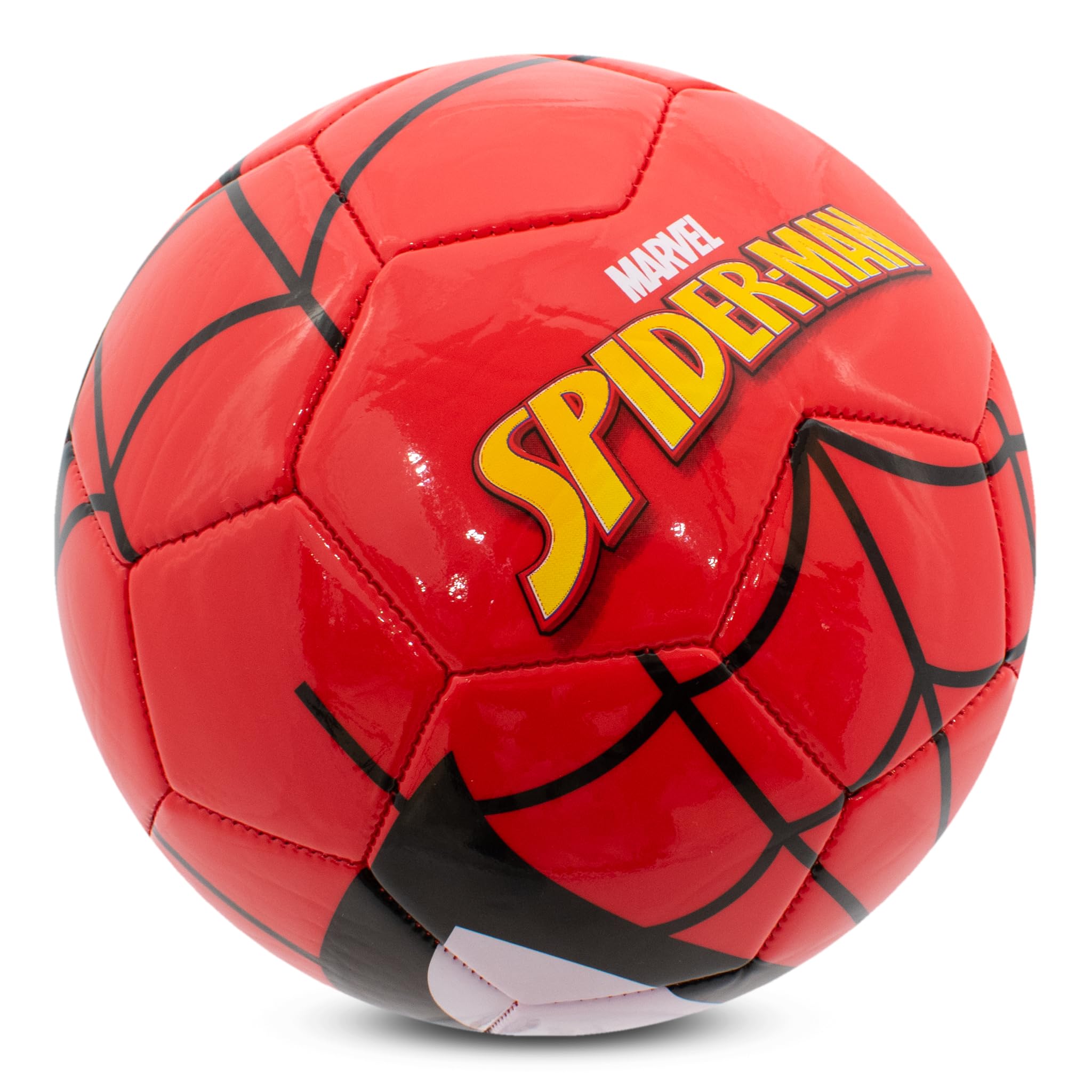 Hy-Pro Spiderman Oficial Balón de Fútbol Tamaño 5, Pelota de Entrenamiento para Juegos al Aire Libre
