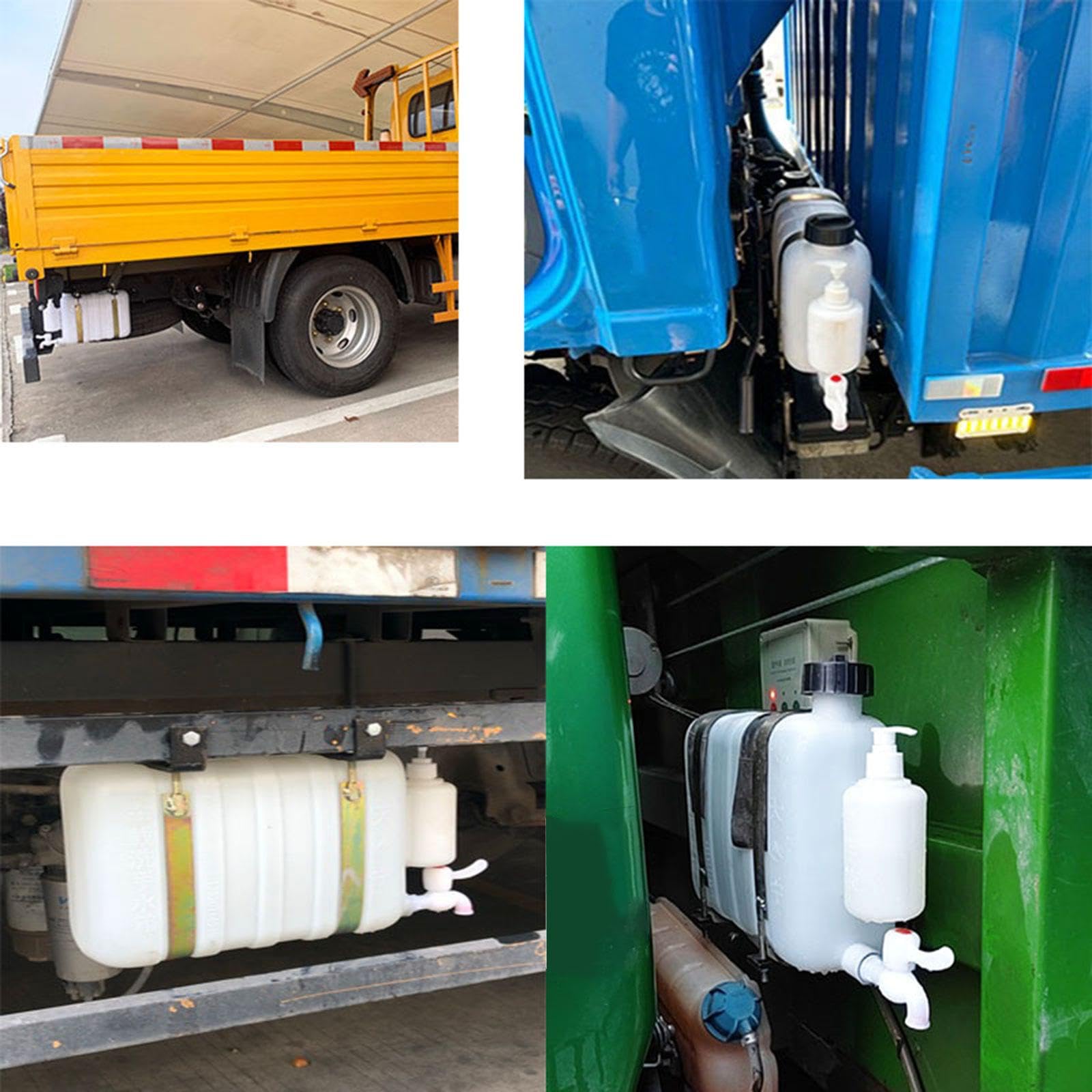 Depósito de Agua Portátil con Grifo Y Botella de Jabón Material PP Duradero Diseño Colgante para Ahorrar Espacio Adecuado para Conducción Camping Remo
