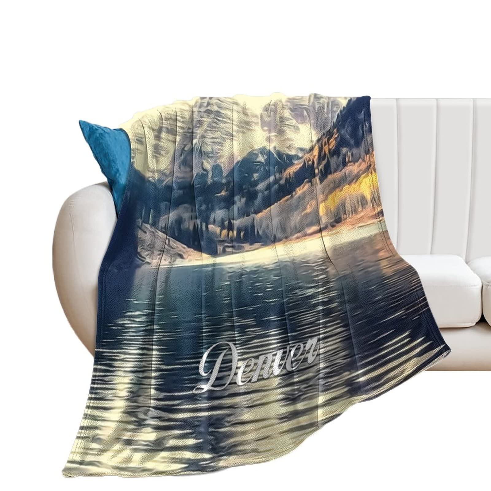 Couverture Denver en flanelle pour réchauffer l'ambiance du salon