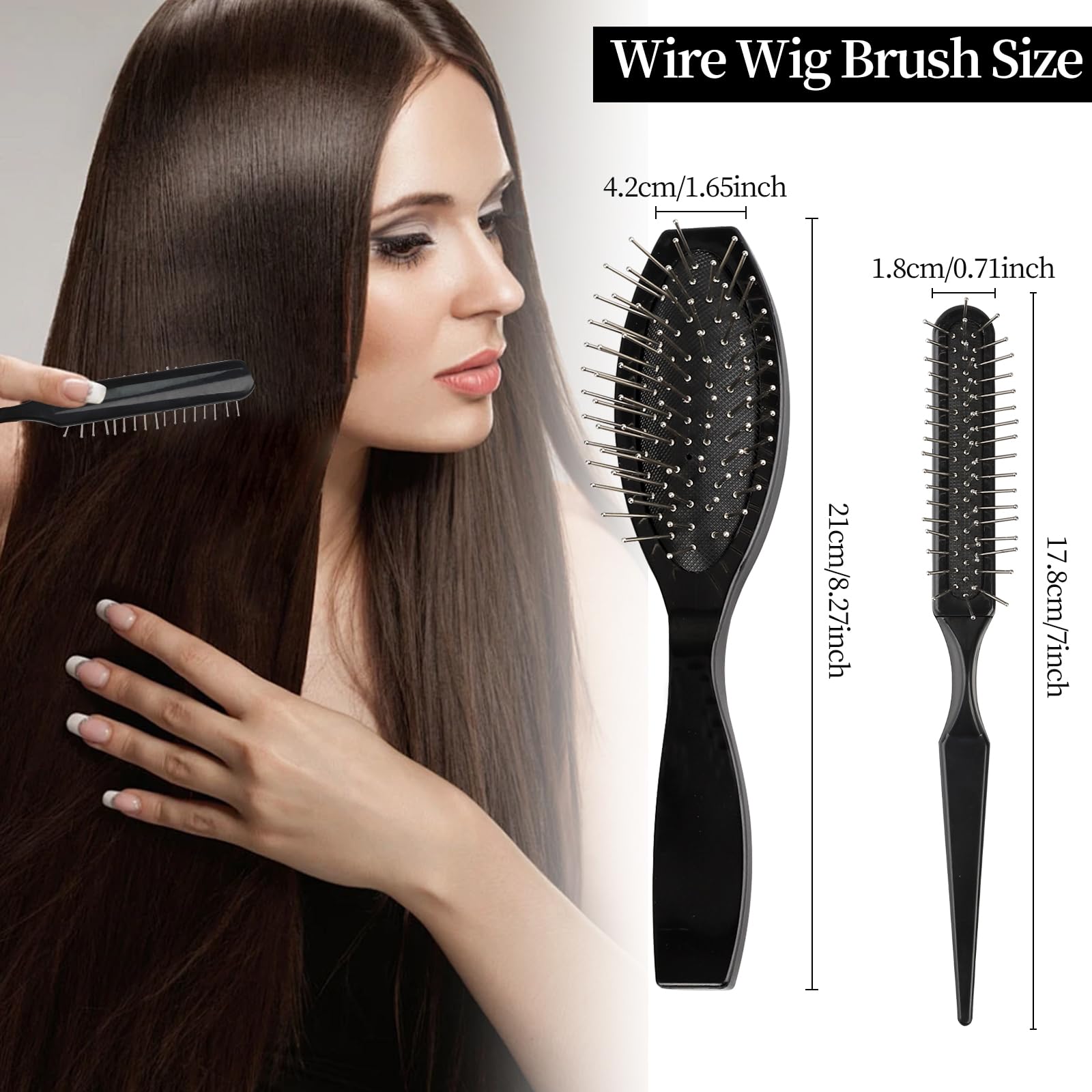 LLMSIX 2PCS Wire Wig Brush - Image 2