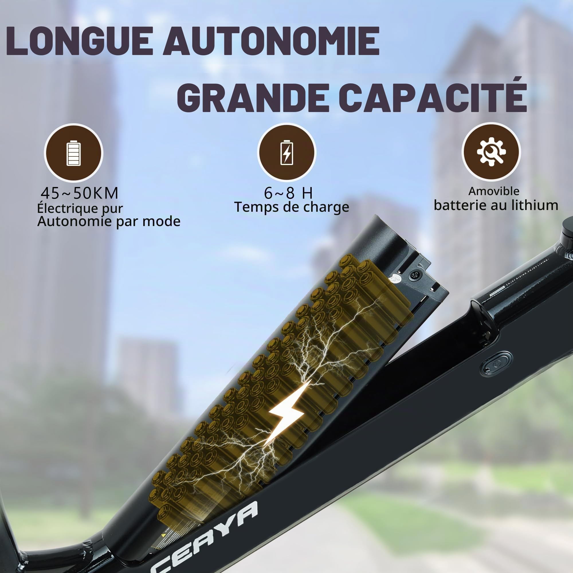 Vélo électrique 26 Pouces 3.0 Fat Bike Electrique Adulte Ebike avec Dérailleur 7 Vitesses,Batterie 48V20Ah,Suspension Avant,Frein à Disque