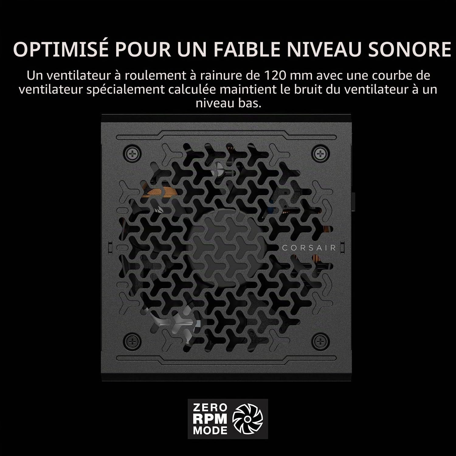 Corsair RM750e (2025) Bloc d'alimentation ATX entièrement modulaire à Faible Bruit avec câble 12 V-2 x 6 - Conforme aux Normes ATX 3.1 et PCIe 5.1 - Efficacité Gold Cybenetics - Condensateurs évalués