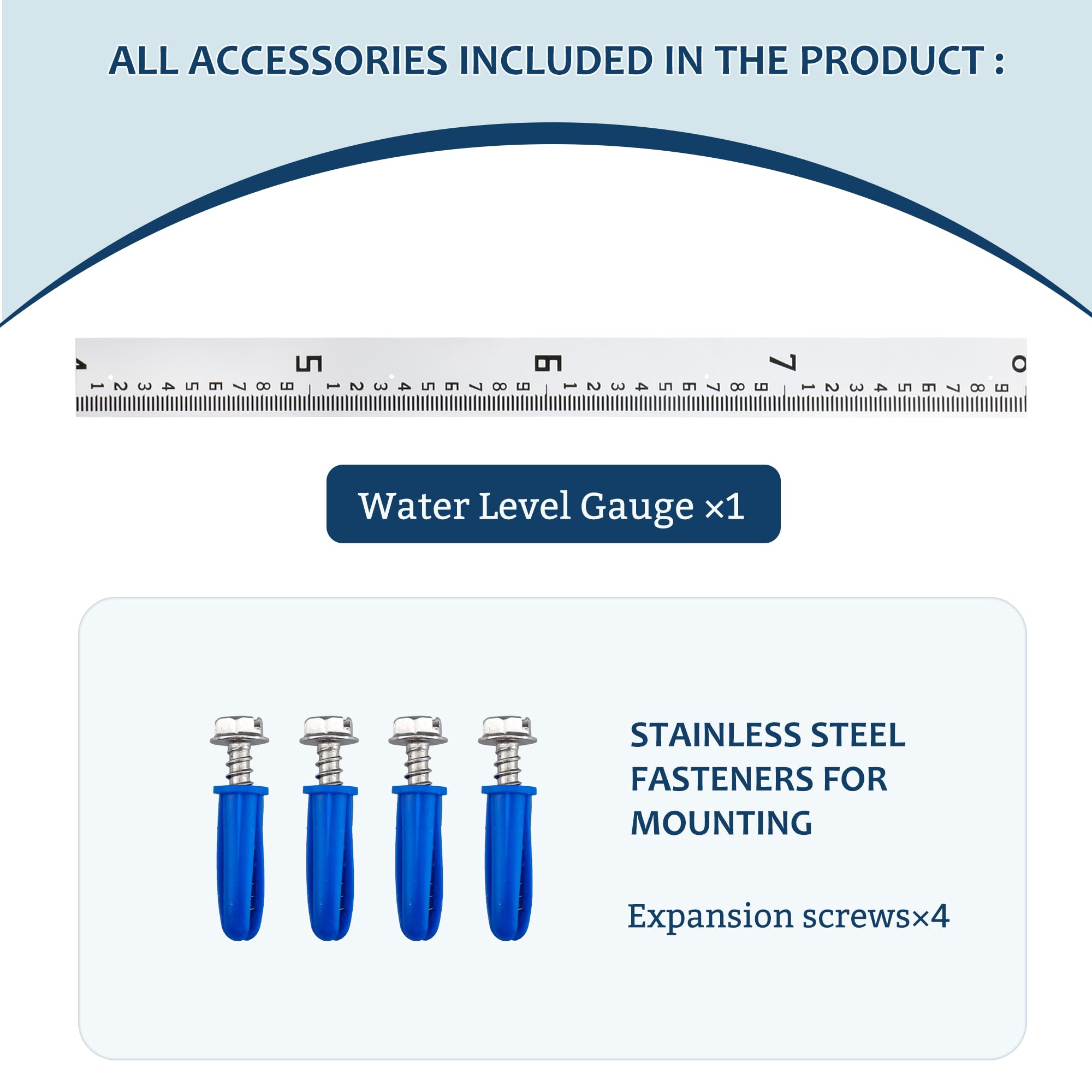 Water Level Gauge - Heavy-Duty Depth Ruler -6