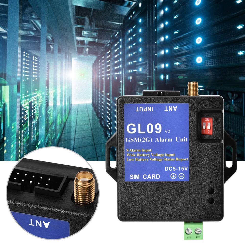GSM-Alarmsystem GL09, 8 Kanäle, batteriebetrieben, Anwendungssteuerung, SMS-Alarm, Sicherheitssystem, SMS-Alarmsystem für die Sicherheit von Heimlagern