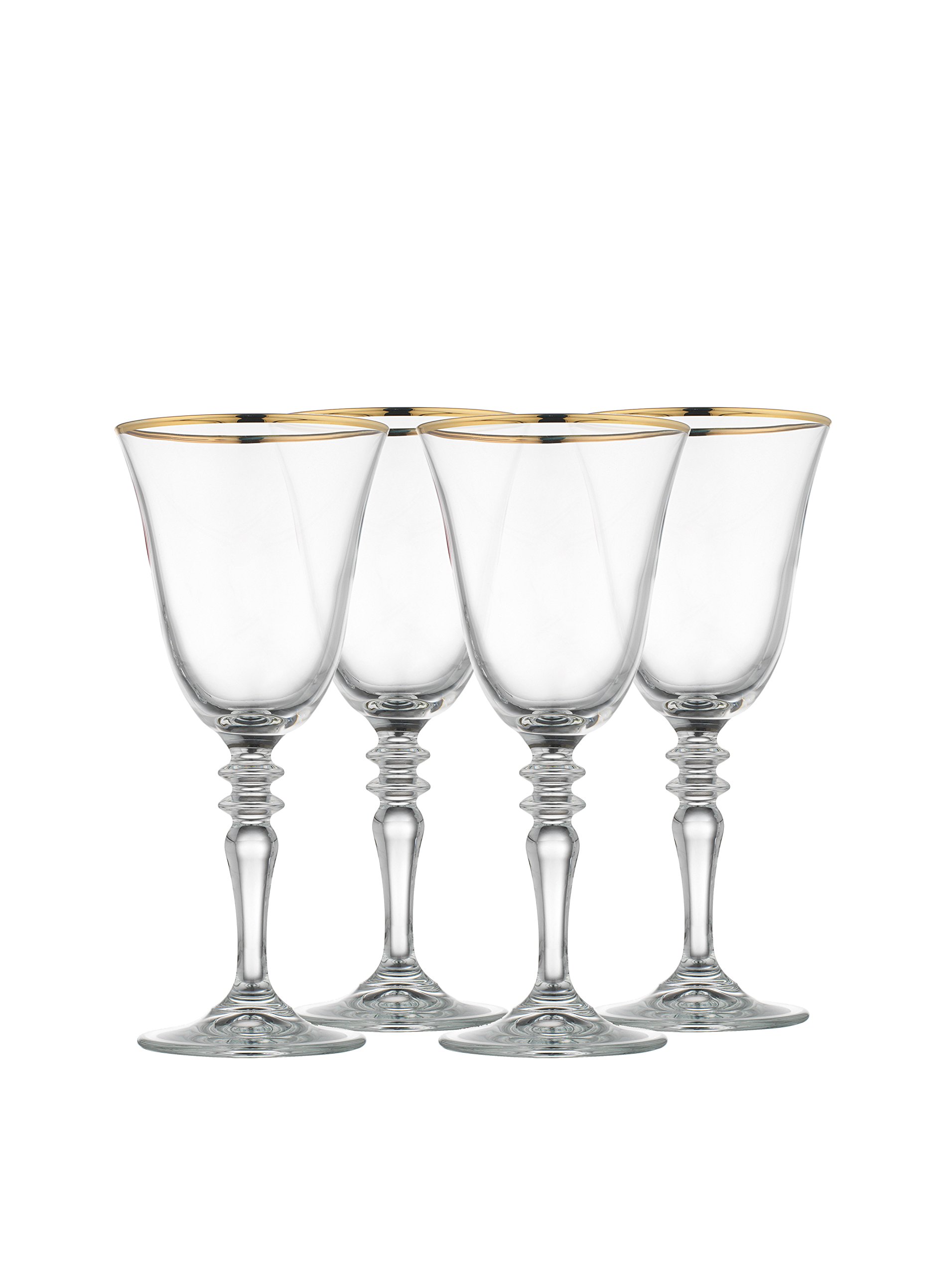 sublimation wine glasses Posh Setting 14 oz. White Plastic Wine Goblet with Gold Rim