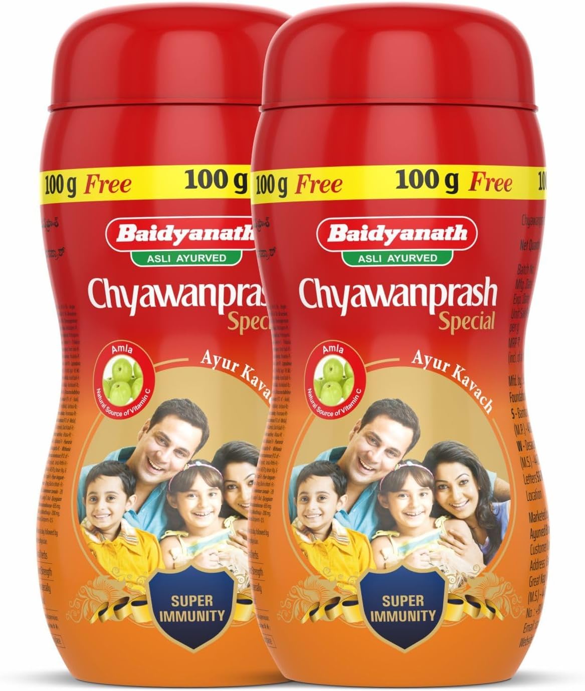 Baidyanath Chyawanprash Special- 950 gm + 100g Extra Free (Pack of 2) - Ayurvedic Immunity Booster for all age groups | Enriched with 47 Vital Ingredients