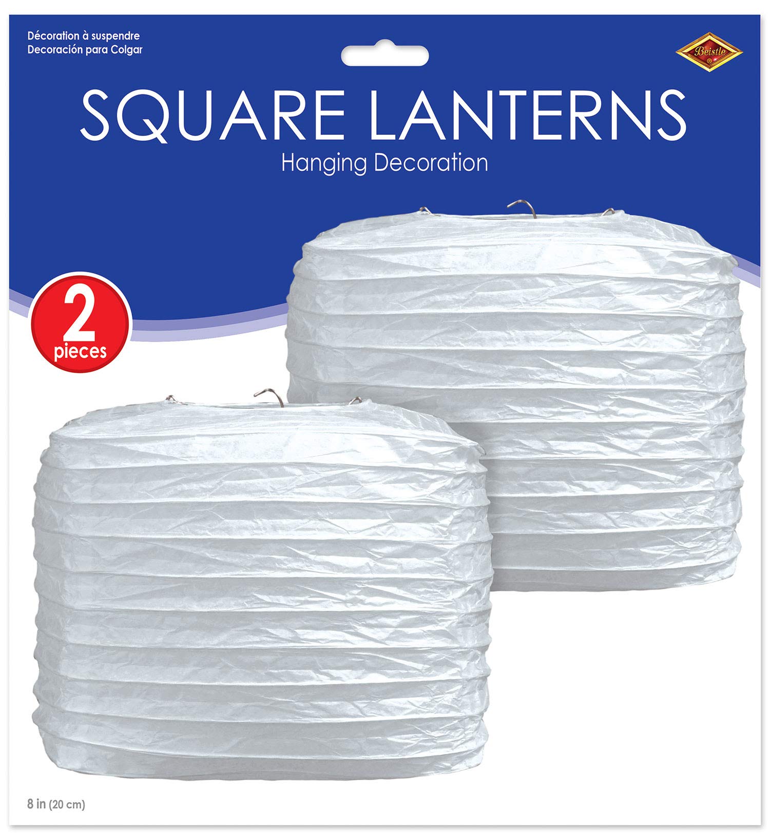 Square Paper Lanterns-White