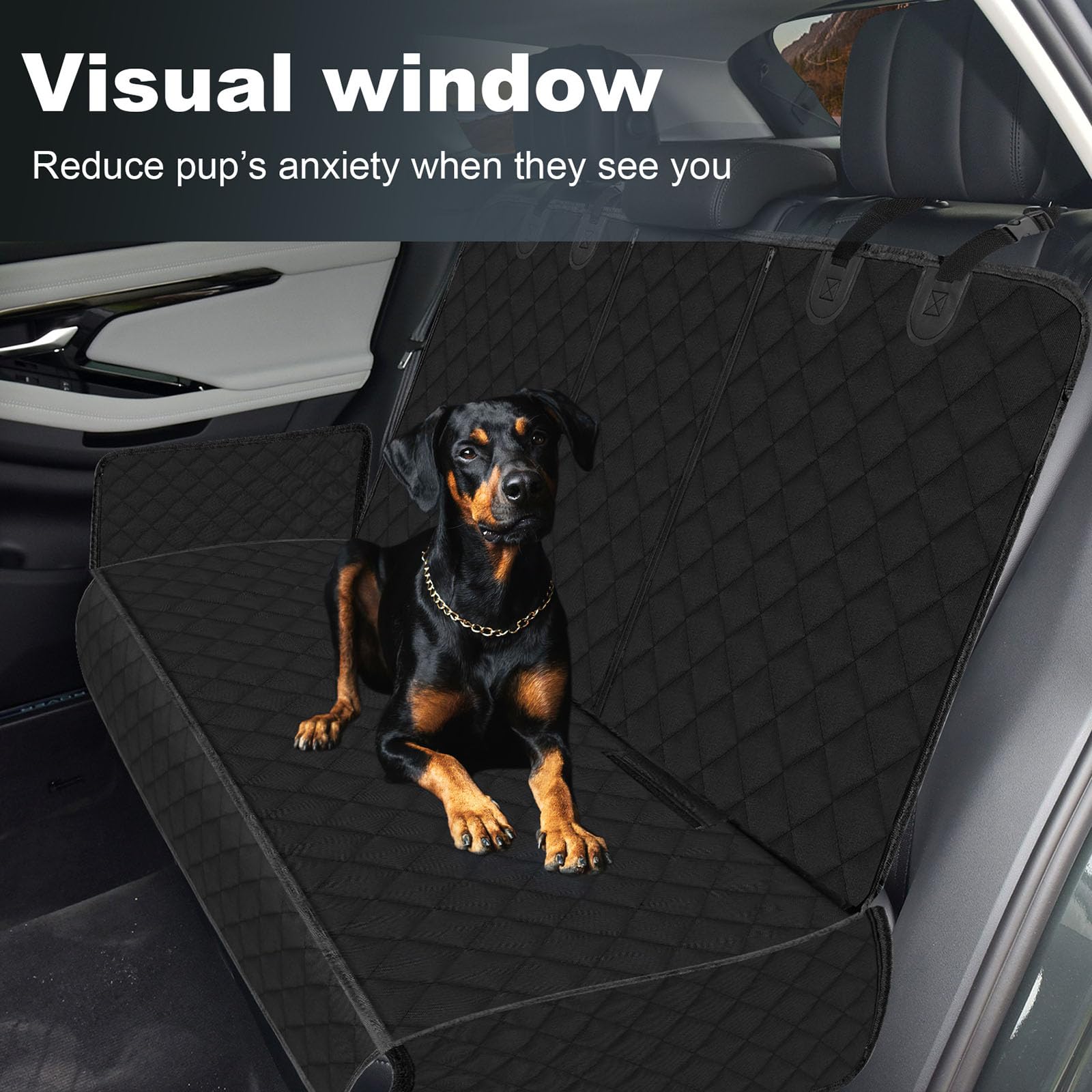 Coprisedile Auto per Cani Telo, per VW T-Cross t Cross 2018-2024 2025 Posteriore Auto per Animali Domestici Rivestimento Telo Cani Antiscivolo