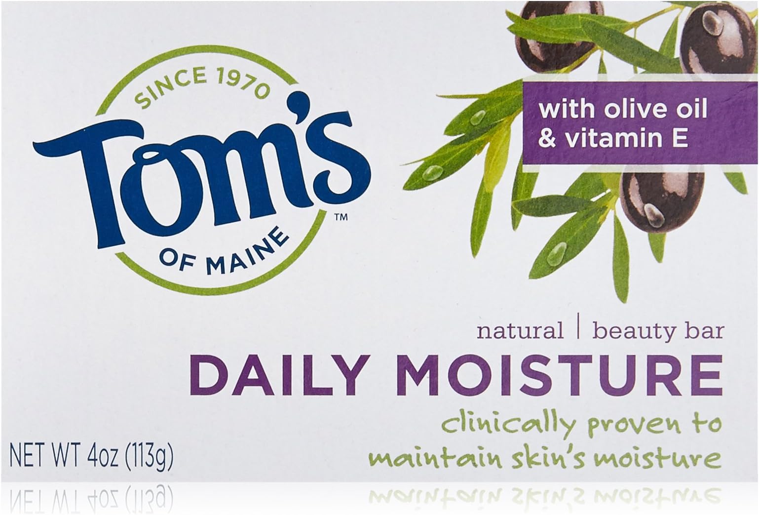 Tom's of Maine Moisturizing Bar Daily, 4-Ounce Bar, Pack of 6