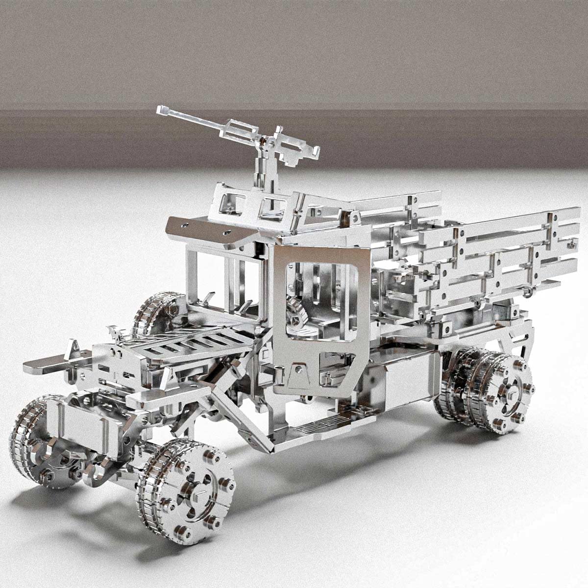 3D Metall Puzzles für Erwachsene, Luxus Kampf LKW Auto Modell Bausatz zum Bauen für Männer Frauen Geburtstagsgeschenke