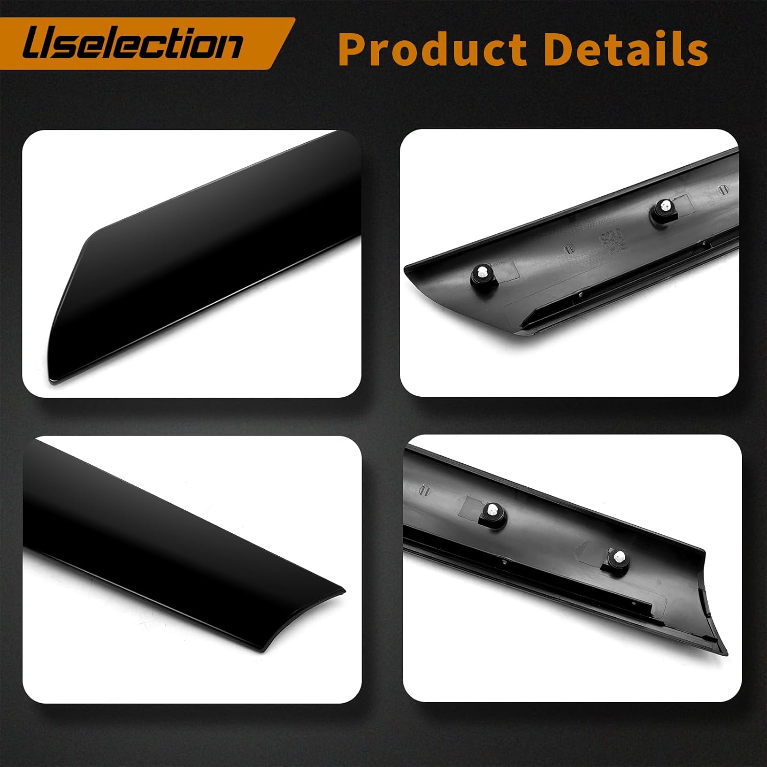 Windshield A Pillar Trim Molding(Front Left Driver Side) Compatible with 2001-2008 Mini Cooper R50 R52 R53 Replaces for 51137128157 Window Accessories (51137128157&51137128158)