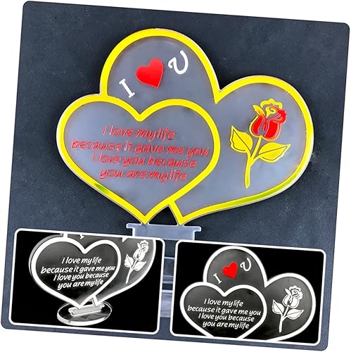 Miniatura 8 de EXCEART 2 juegos de moldes para colgantes de amor, moldes de vela de cristal, decoración de corazón, molde de silicona para el día de la madre,