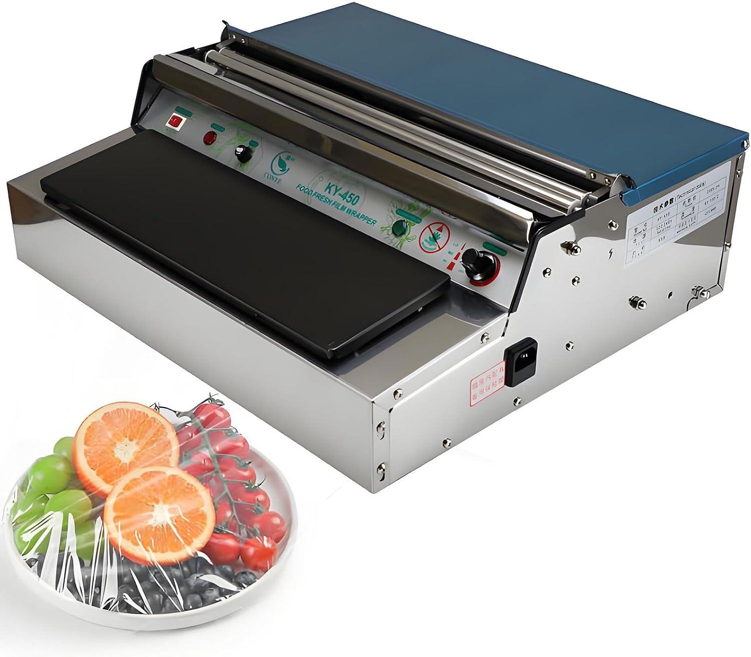 Electric Food Wrapping Machine, Heavy‑Duty Plastic Wrap Sealer