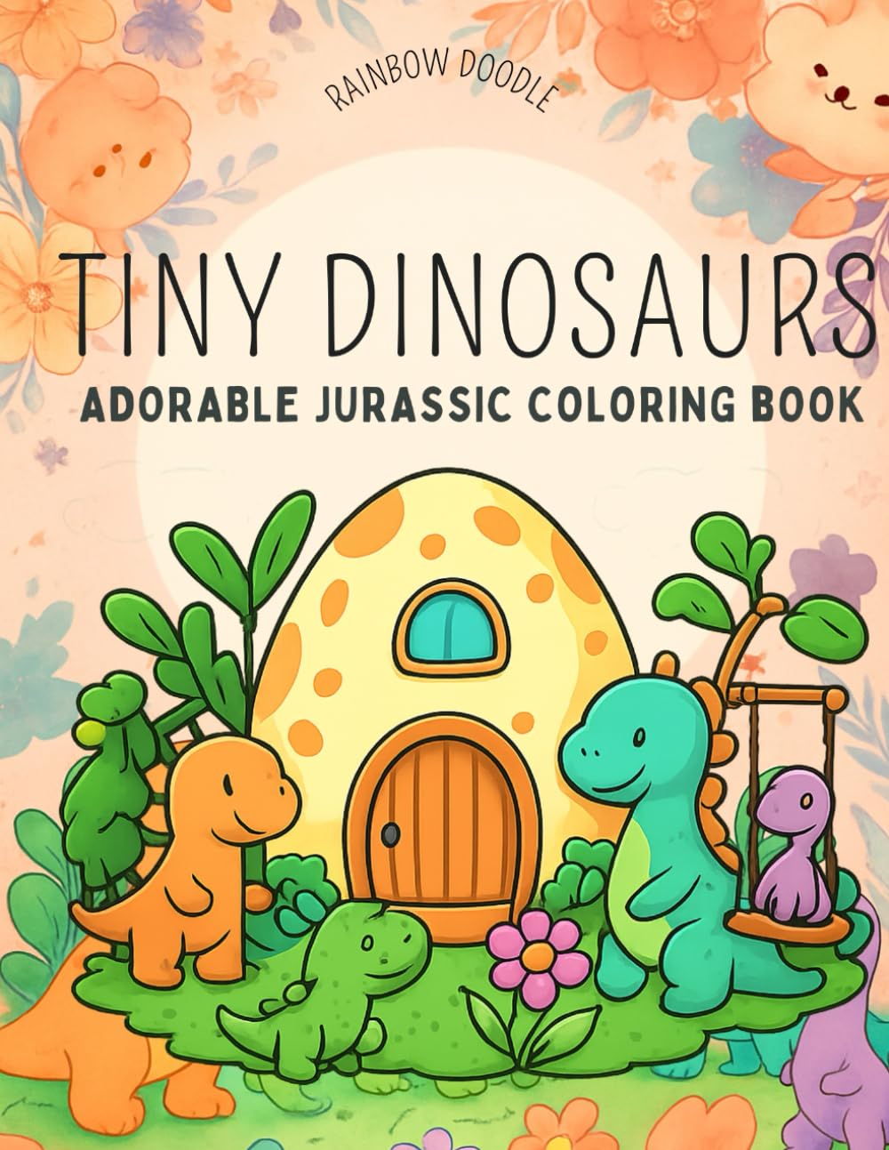 Tiny Dinosaurs colouring book