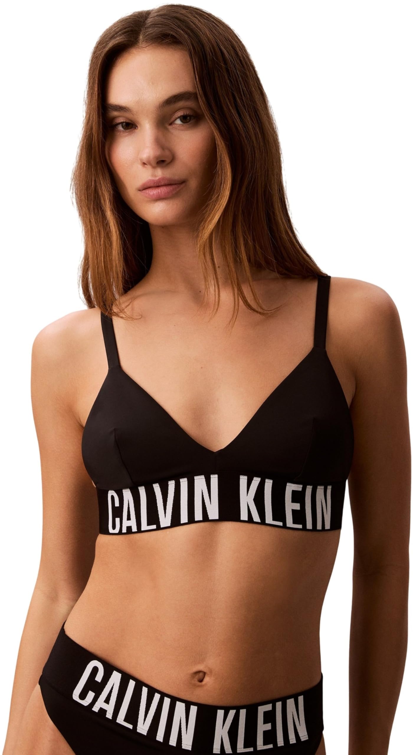 Calvin Klein Triangle Lv00q61163 Top da Bagno Donna (Pacco da 1)