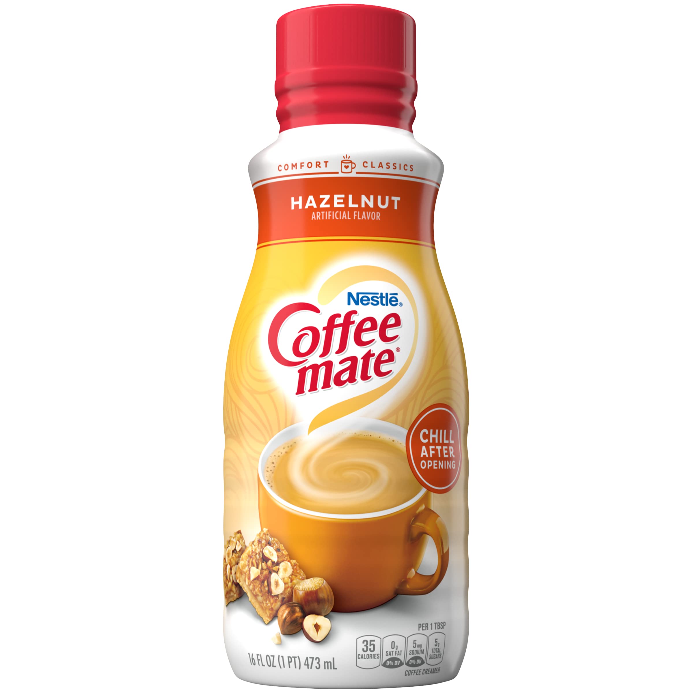 Buy Nestle Coffee Mate Hazelnut Coffee Creamer Liquid Triple Churned Liquid Coffee Creamer for