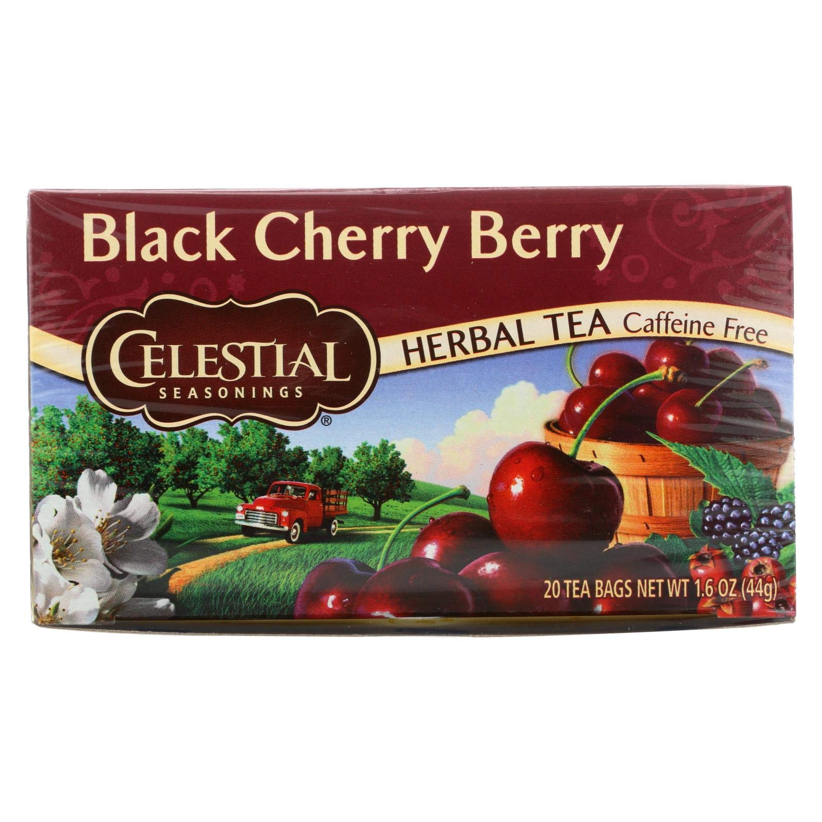 CELESTIAL SEASONINGS HERB TEA,​BLK CHERRY BERRY, 20 BAG