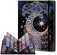 Vista 36 de Rossy Carpeta para tarjetas coleccionables, 9 bolsillos, impermeable, con 360 bolsillos laterales de carga para tarjetas deportivas y de fútbol