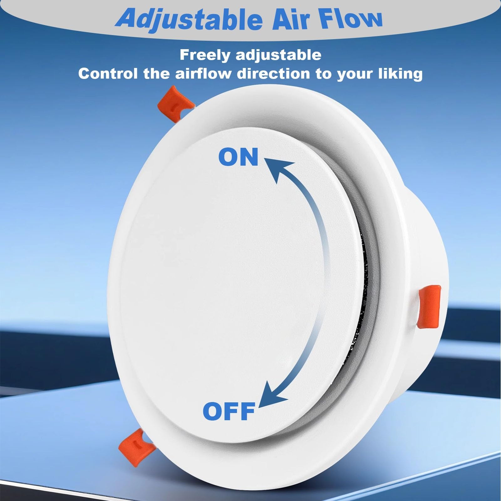 Piastra di Copertura del Soffitto Rotonda A Molla, Griglia di Ventilazione Rotonda/Pannello di Accesso, Coperchio di Ventilazione del System di Aria Fresca(2pack,115mm (4 1/2"))