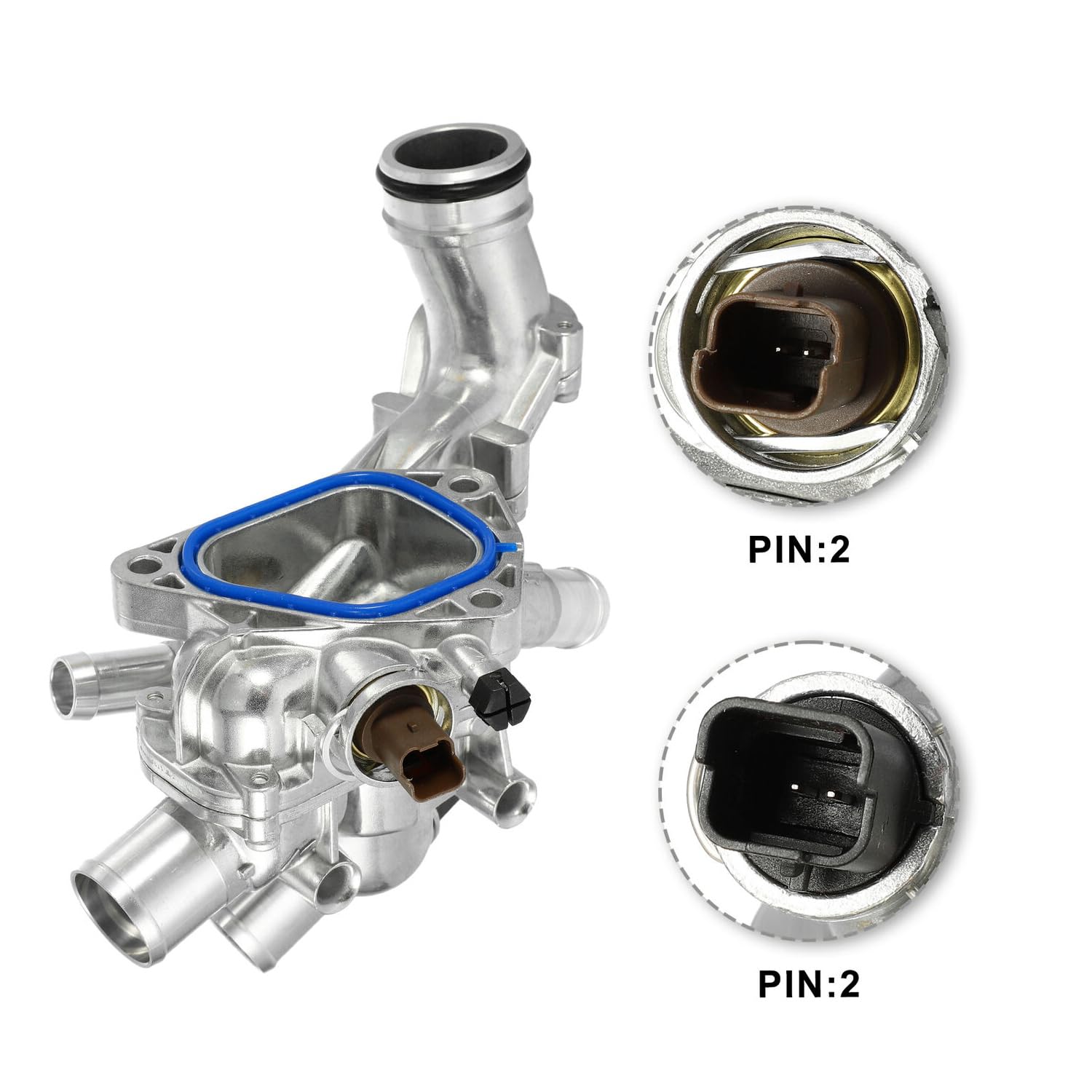 Wymiana obudowy termostatu termostatu płynu chłodzącego silnik zespół obudowy 11537534521 dla 2007-2013 Mini Cooper Countryman Paceman 1,6 l części samochodowe