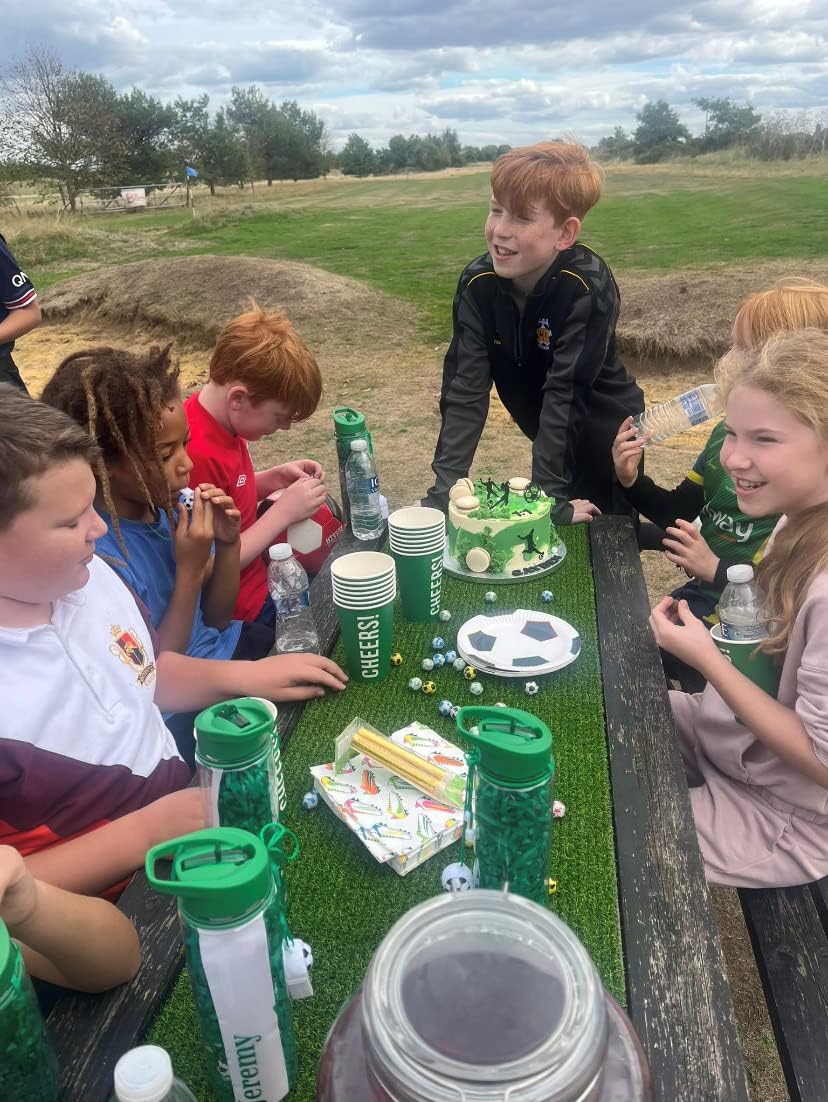 Talking Tables Indoor Reusable Fake Artificial Grass Table Runner-1.5m Indoor & Outdoor Use-Easter Decorations, Superbowl, Moss for Fairy Garden, Minecraft Party, Soccer (MIX-GRASSRUNNER)