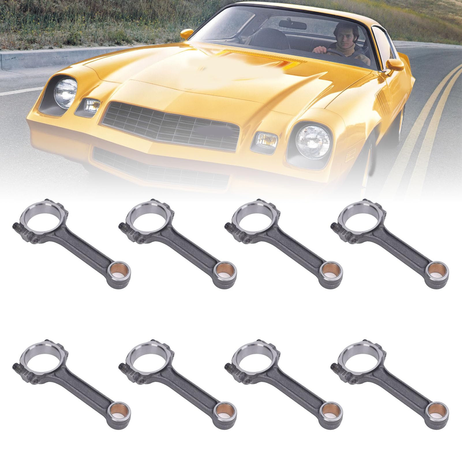 Jiawu Prestazioni Ottimizzate 8pcs I Chorra Connection Bettles, Bastoncino di Collegamento del Motore per 350 CE274.1005 PC41109, Miglioramento della Resistenza per le Prestazioni