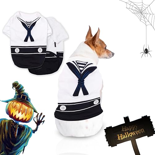 Miniatura 8 de Parisian Pet - Camisetas de disfraz divertidas para perro, lavables a máquina, sin botones, para gatos y perros, trajes de Halloween surtidos para