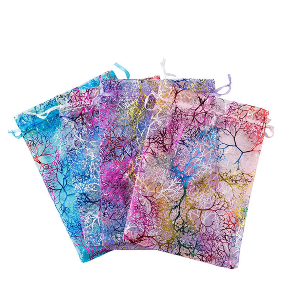 FRCOLOR 200 Piezas Bolso Hilo Coral Bolsa De Galletas Navideñas Bolsas De Bolsas Transparentes Para Galletas Navidad Bolsos De Mano Bolsa De Navidad Bolsas De Dulces De Tela