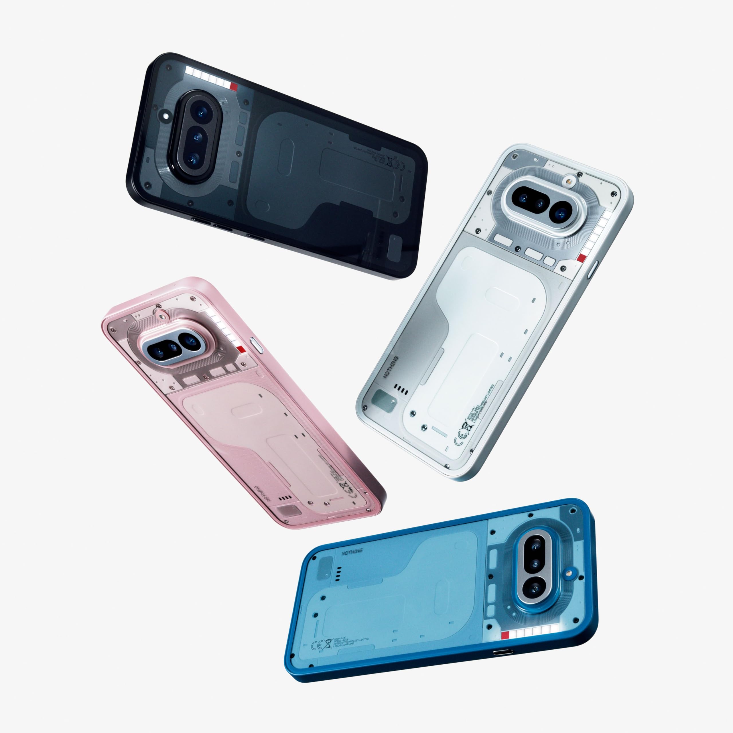Nothing Phone (4a) - Tripla Fotocamera 50MP, Ultra Zoom 70x, Smartphone Trasparente, Batteria Lunga Durata, Ricarica Rapida 50W, AMOLED 120Hz, Glyph Bar, 12GB+256GB - Bianco