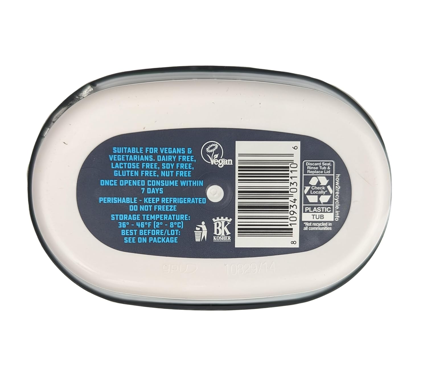 100% Dairy Free Violife Just Like Cream Cheese Strawberry Flavor 7.05oz (Pack of 2)