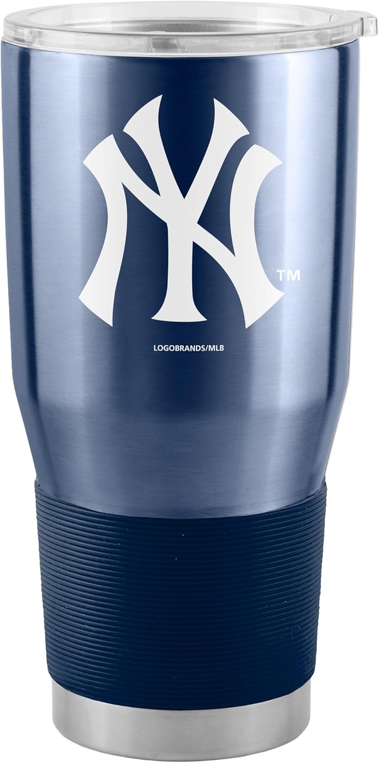 New York Yankees 30oz Stainless Steel Tumbler - Insulated, Double Wall, Sliding Lid