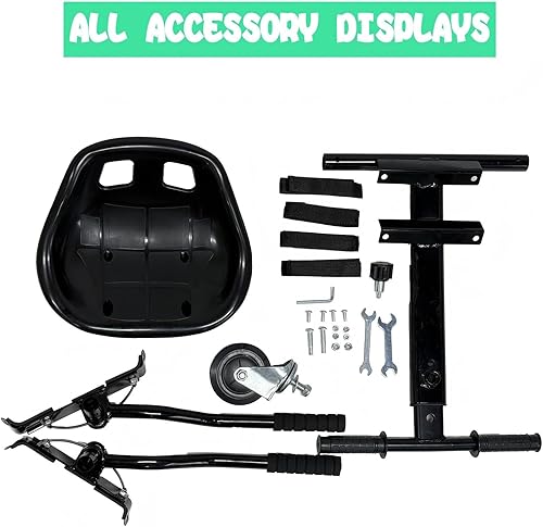 Miniatura 7 de K1 - Accesorio de asiento para scooter de autoequilibrio, marco ajustable para tablas de 6.5"8"10", fácil instalación, diversión para niños y