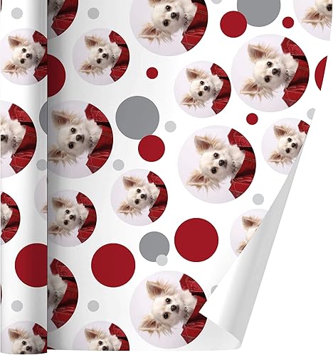 GRAPHICS & MORE Chihuahua Puppy Dog in Bag - Rollo de papel de regalo
