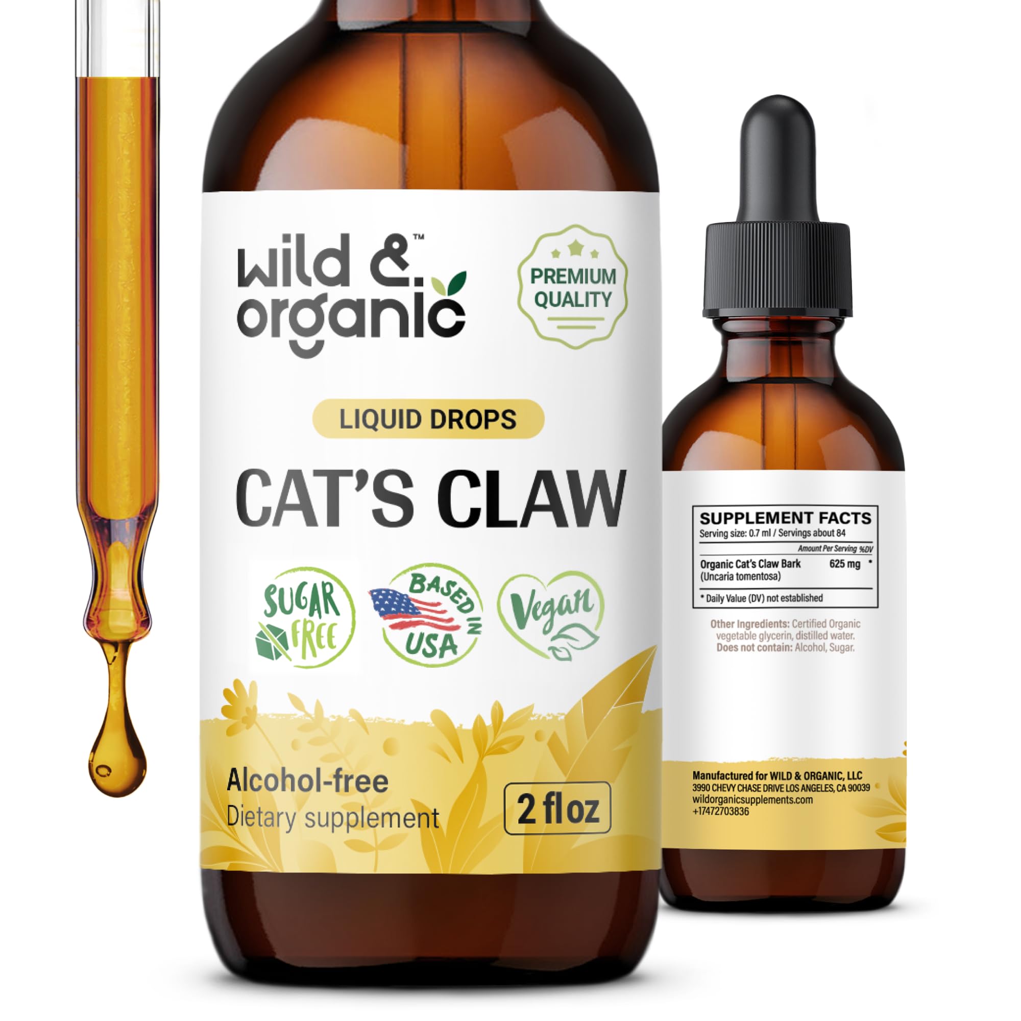 Wild & Organic Cat's Claw Herb Supplement